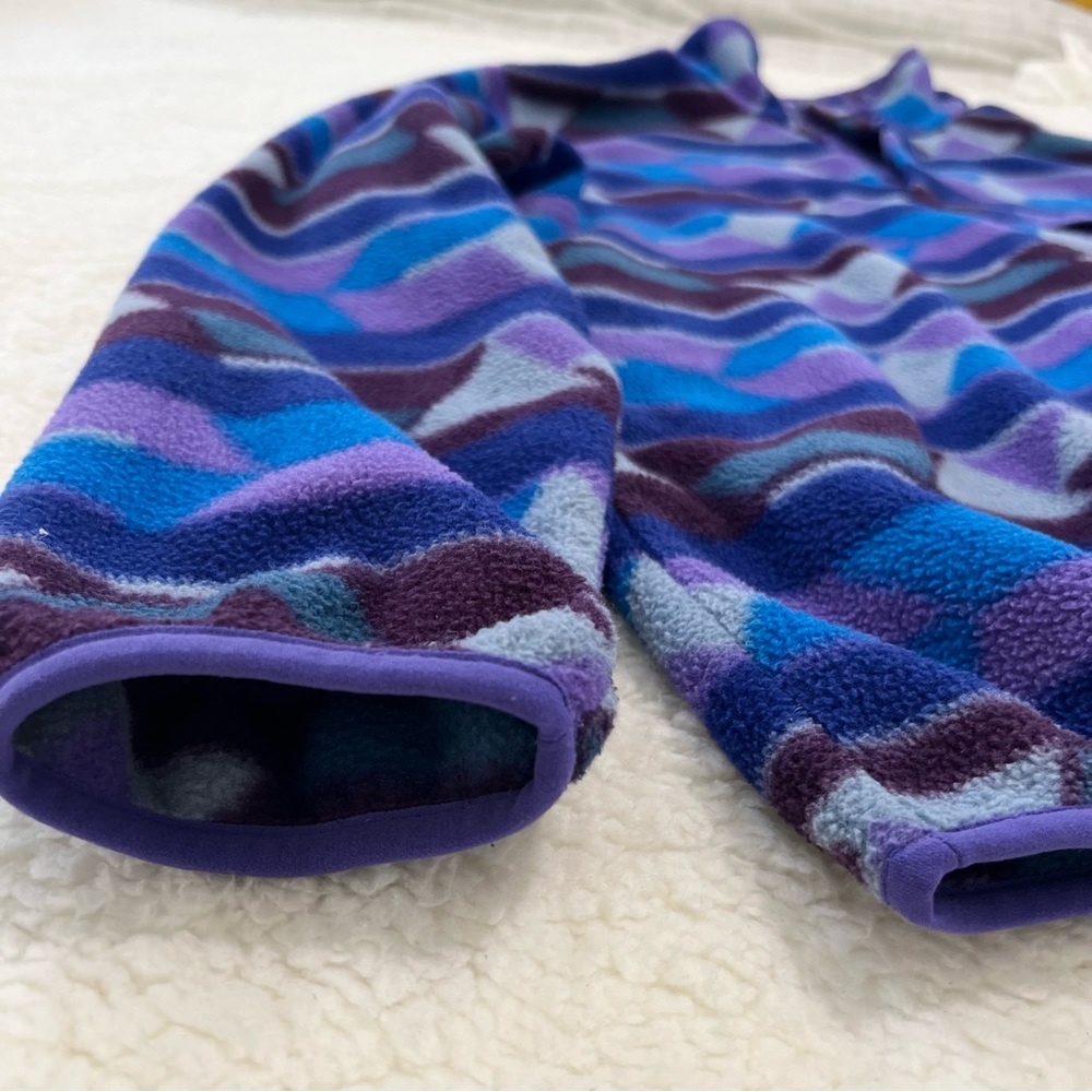 Patagonia Purple & Blue Geometric Fleece Pullover - Picture 7 of 15